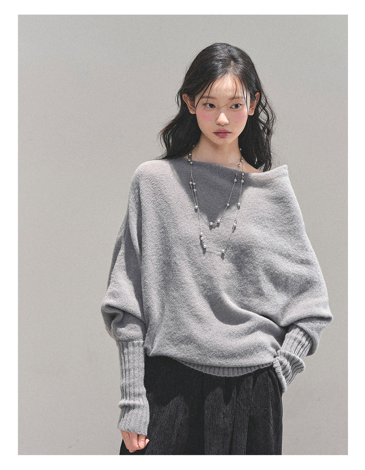 ShaoYeYan Aomalm Minimalist French Soft Style Sweater