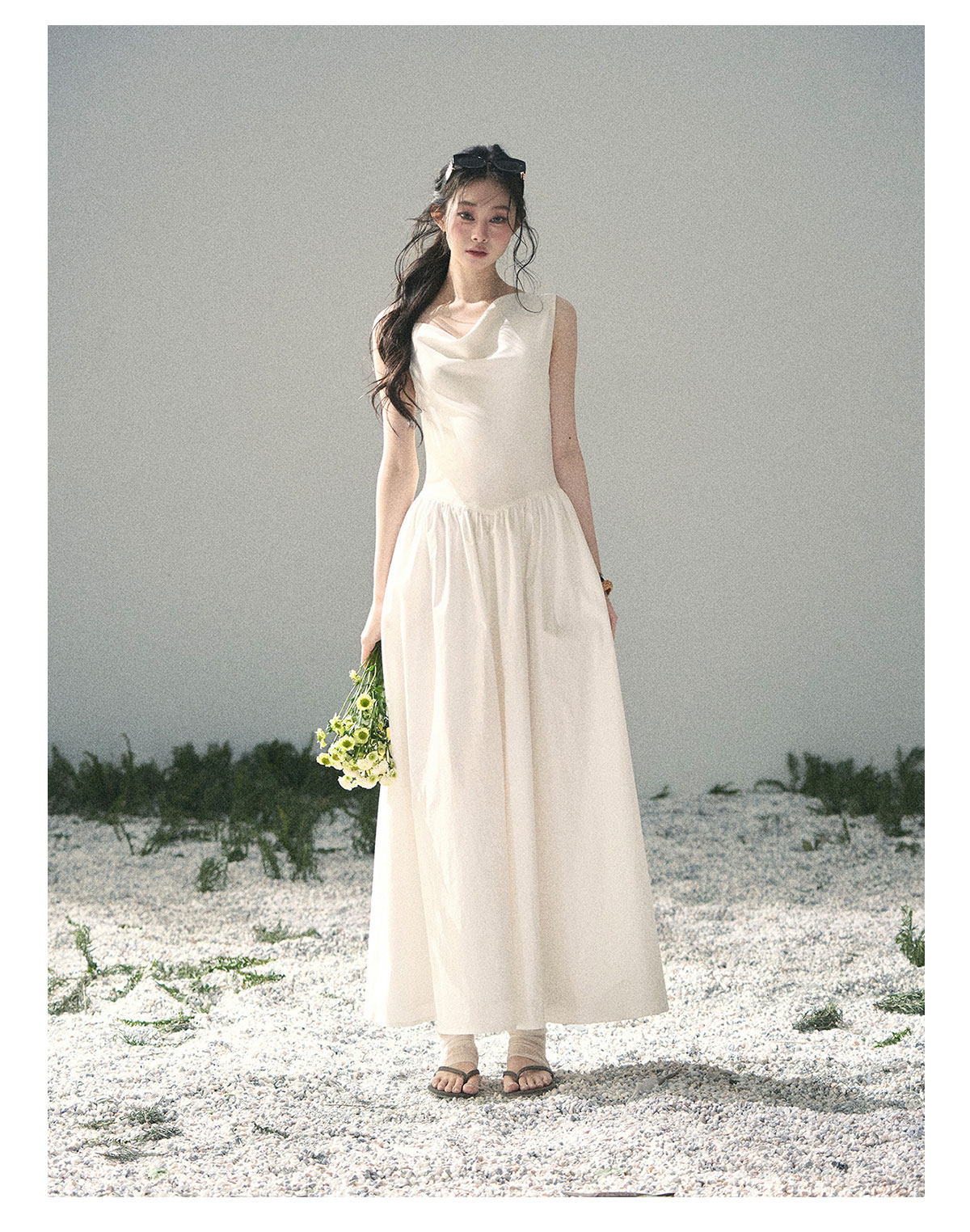 ShaoYeYan Aomalm Moonlight Sonata French Elegant Sleeveless Dress