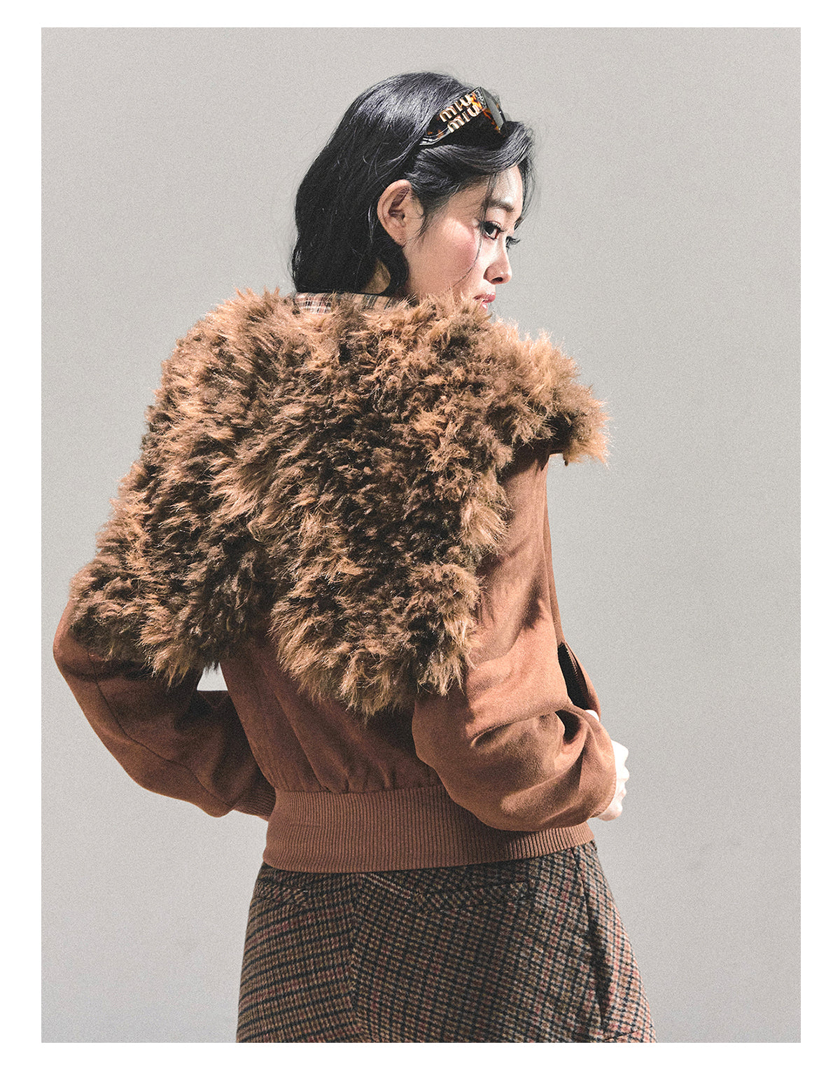 ShaoYeYan Floating Dusk Korean Lamb Fur Jacket