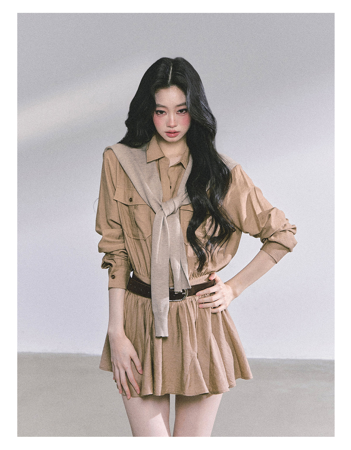 SHAOYEYAN Waist-Defining Office Dress