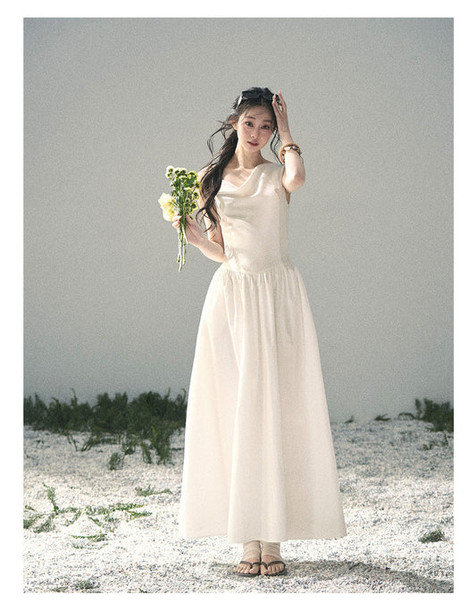 ShaoYeYan Aomalm Moonlight Sonata French Elegant Sleeveless Dress