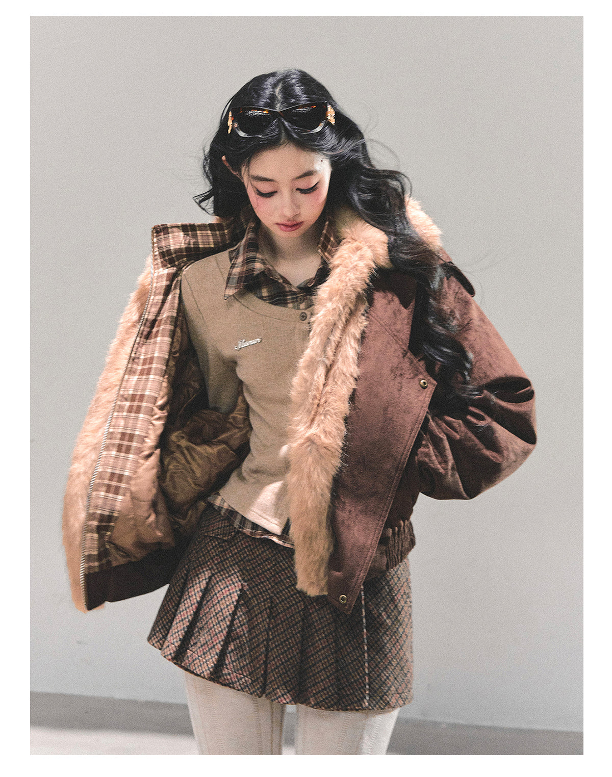 ShaoYeYan Freedom Has No End Fake Two-Layer Padded Jacket