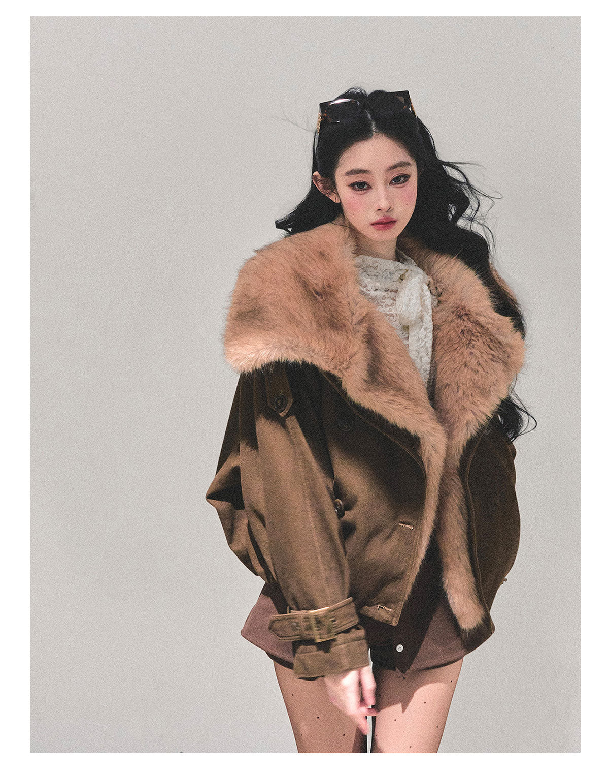 ShaoYeYan Winter Rendezvous Loose Plush Coat