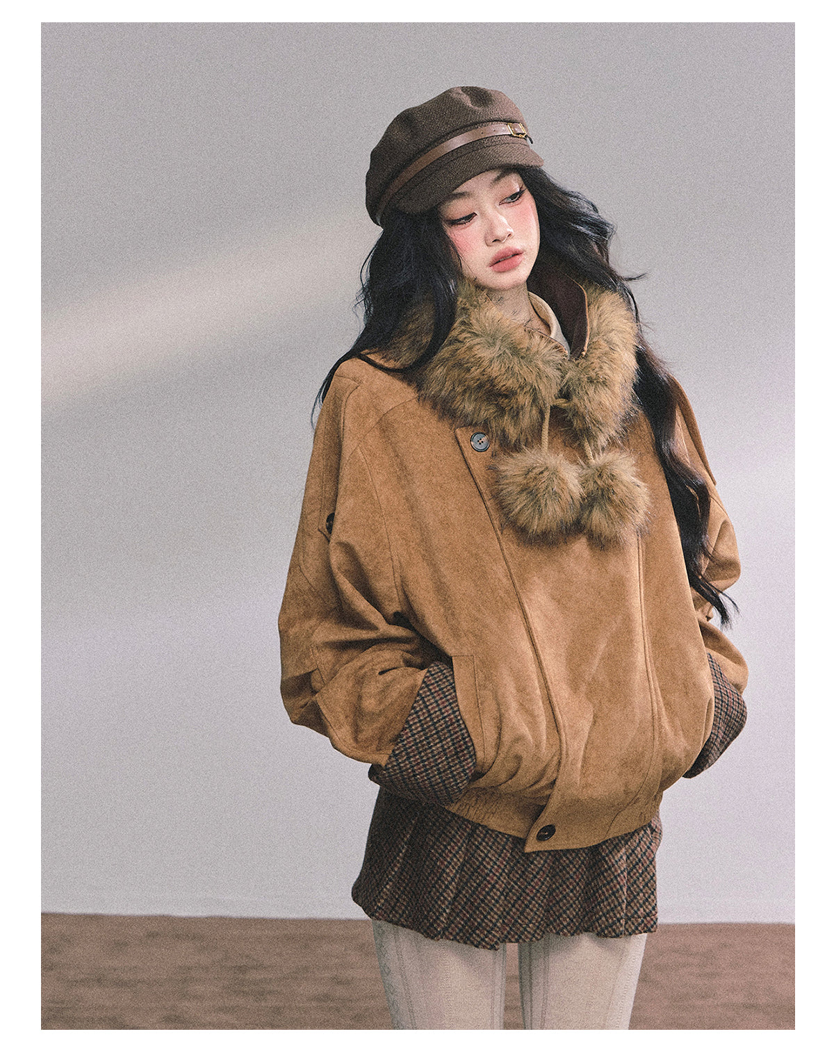 ShaoYeYan Hazelnut Warm Velvet Premium Suede Set