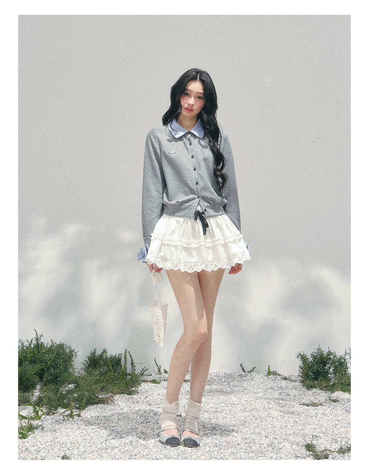 ShaoYeYan Aomalm Hyde Diary Fake Two-Layer American Sweater