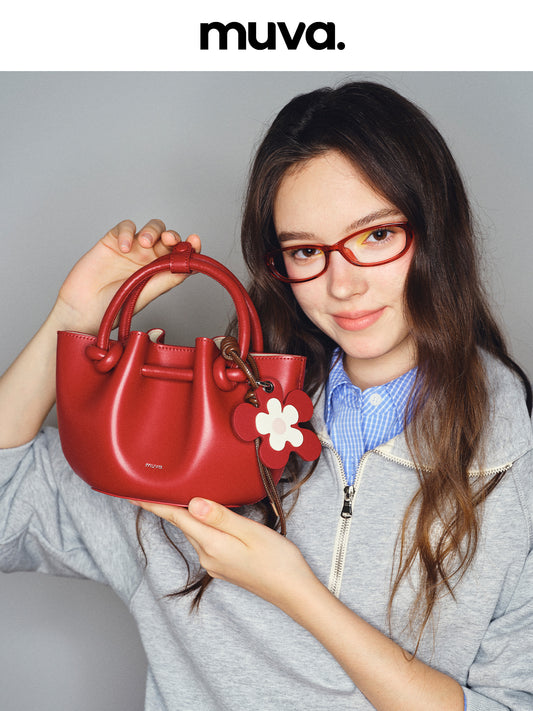 MUVA 'Flower Bud' Leather Tote