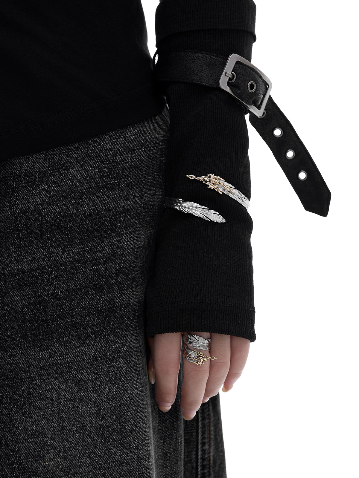 SUMIYAKI Feather Series Cuff Bracelet