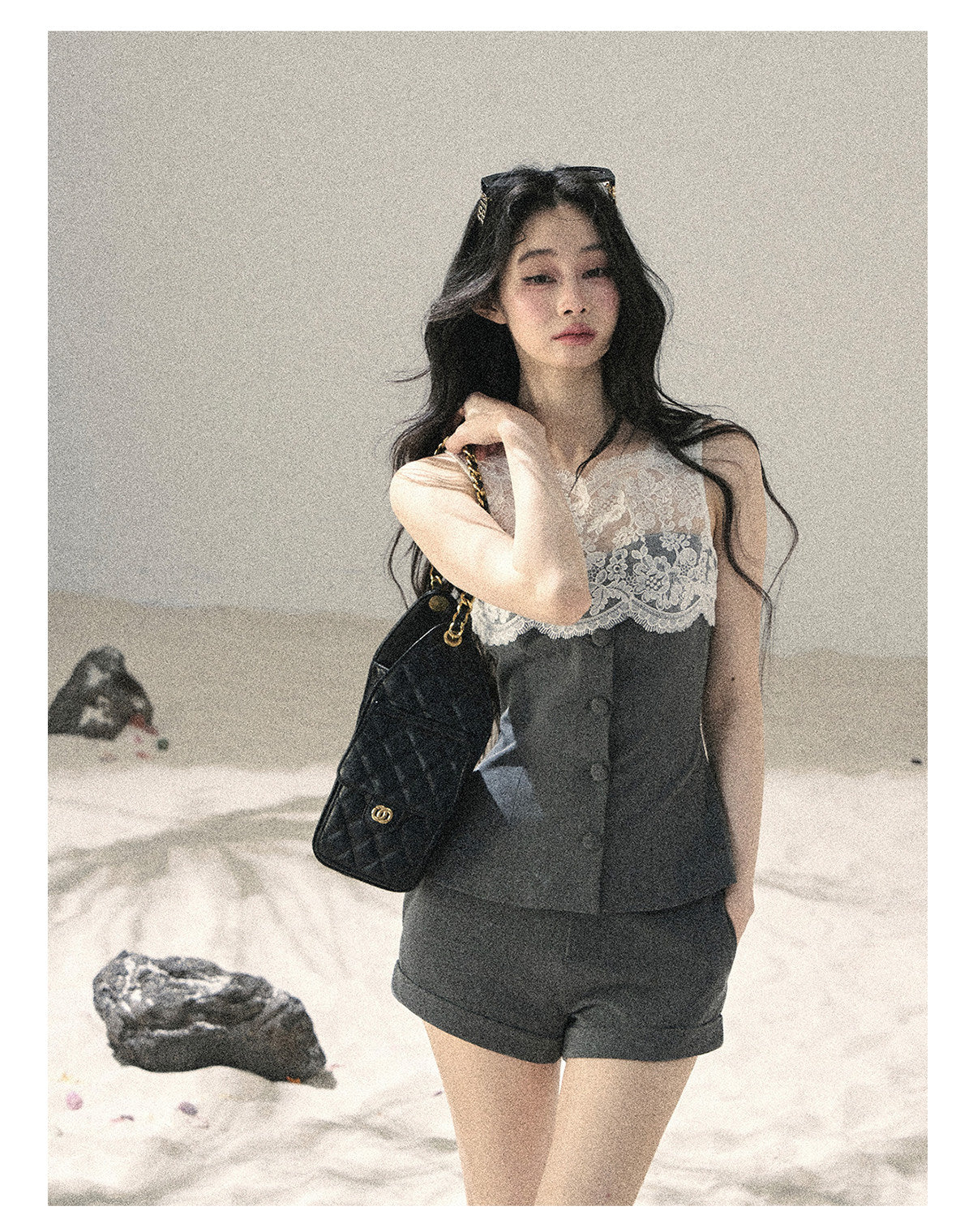 ShaoYeYan Aomalm Blossoms Seen Through Mist Premium French Lace Set