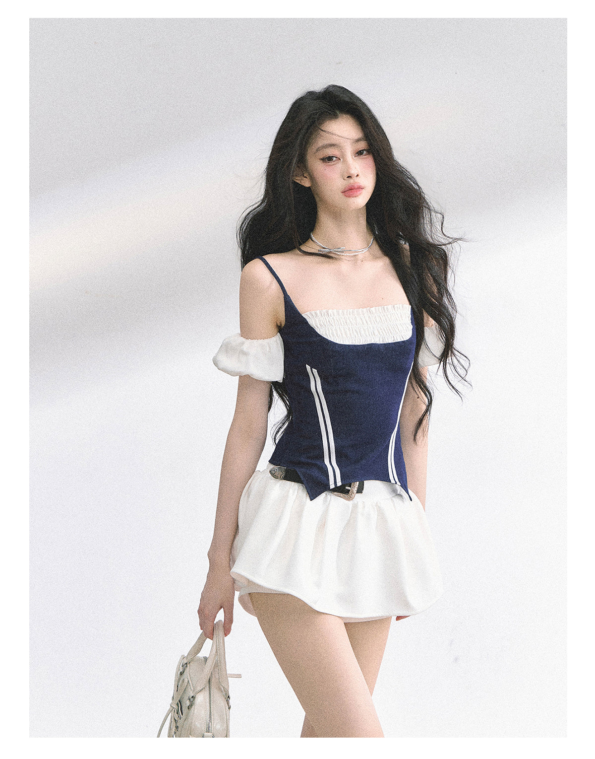 SHAOYEYAN American Style Mock Two-Layer Cami Top