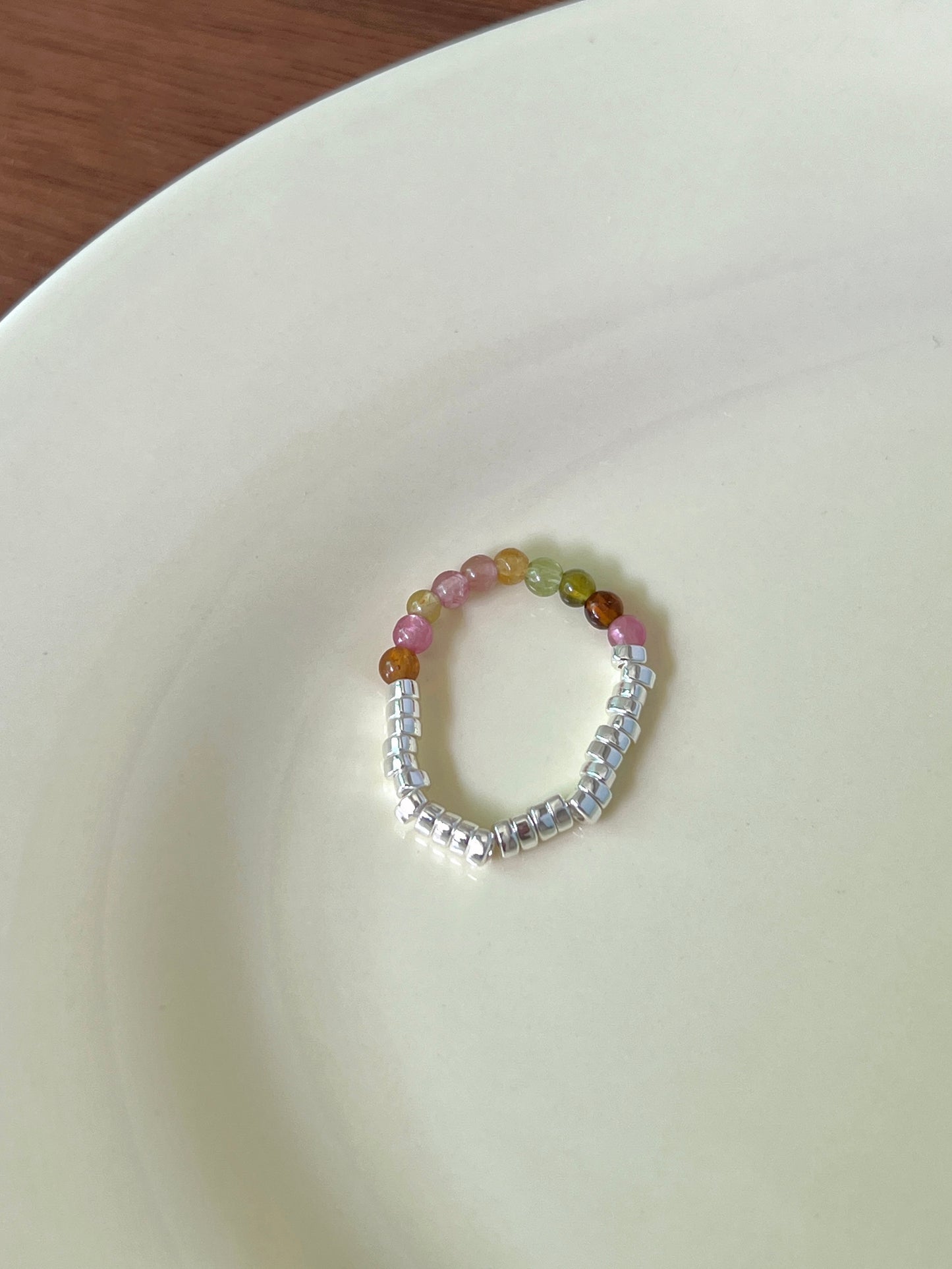 VIGVOG Tourmaline & Pearl Statement Ring