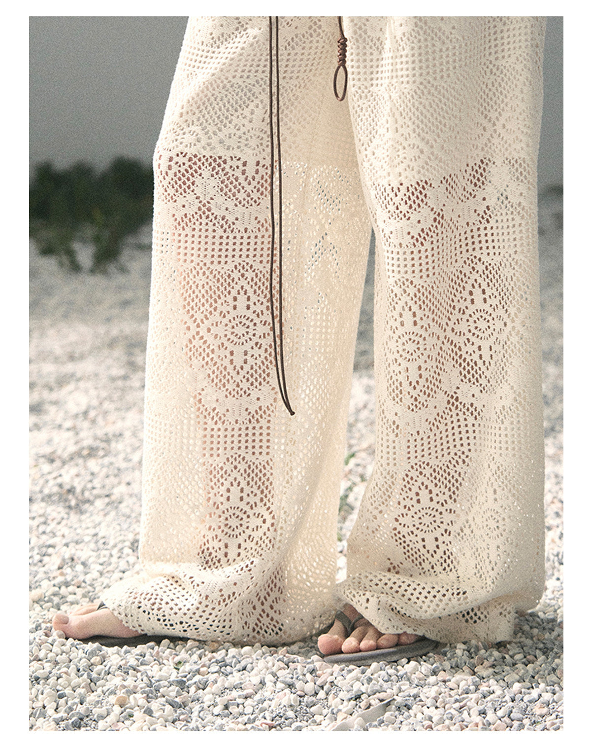 ShaoYeYan Aomalm Strolling Here Korean Casual Wide-Leg Pants