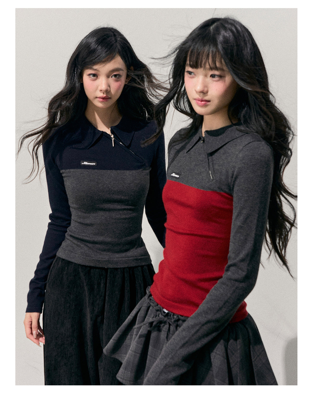 ShaoYeYan Aomalm Time's Undercurrent Long Sleeve Polo