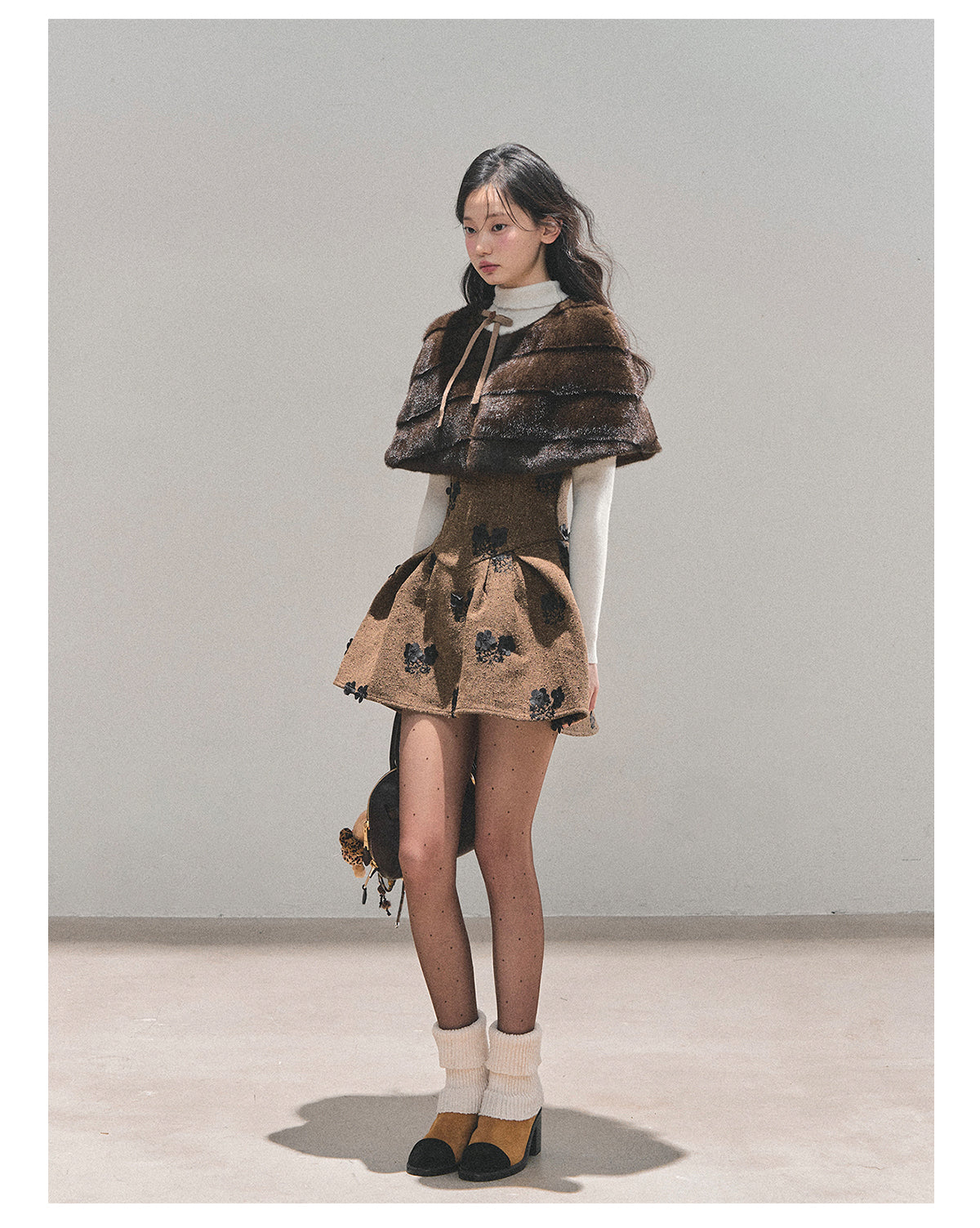 ShaoYeYan Aomalm Moss Whispers Two-Piece Dress