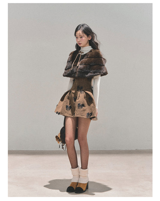 ShaoYeYan Aomalm Moss Whispers Two-Piece Dress