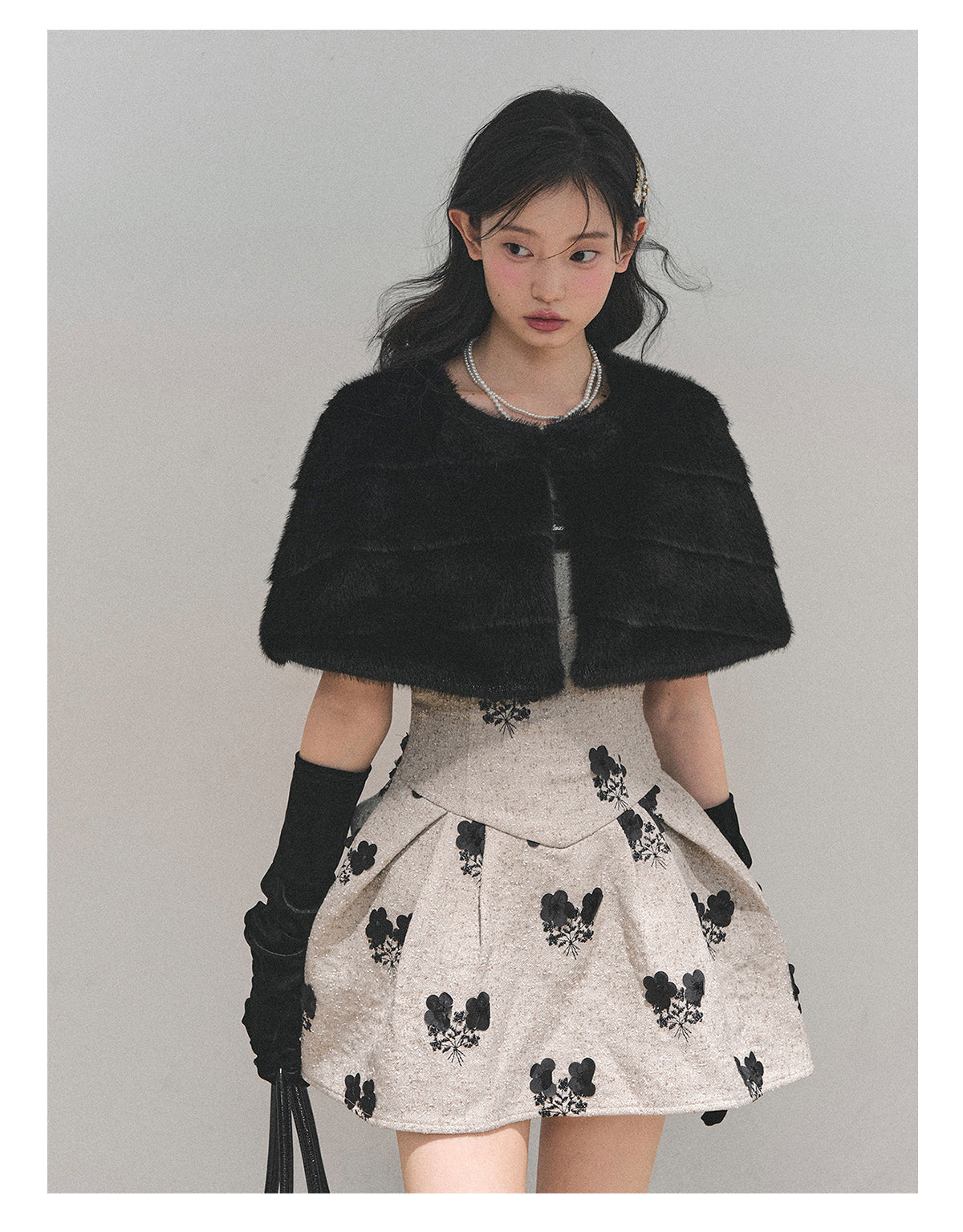 ShaoYeYan Aomalm Moss Whispers Two-Piece Dress