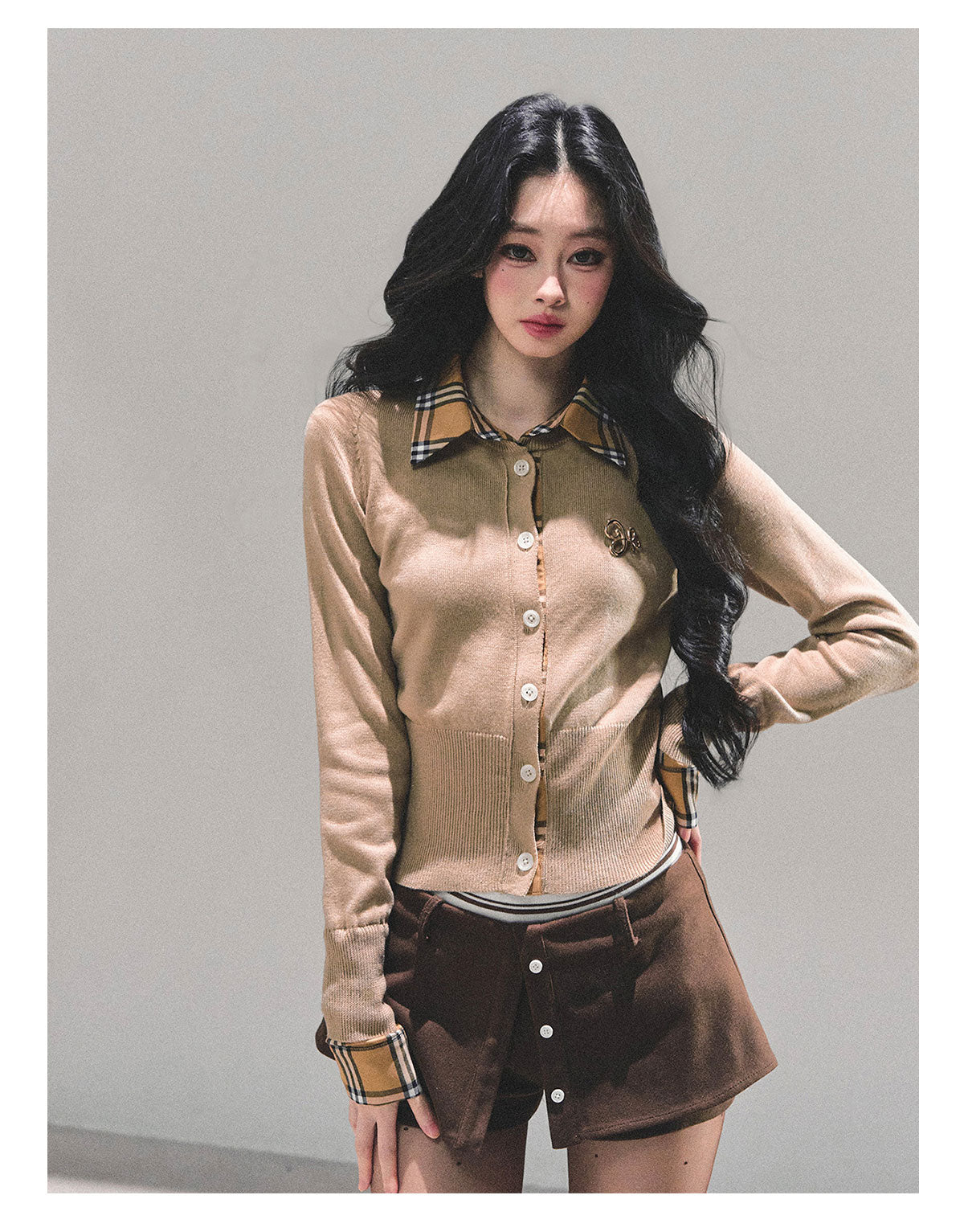 ShaoYeYan Unsent Letter Fake Two-Layer Knit T-Shirt