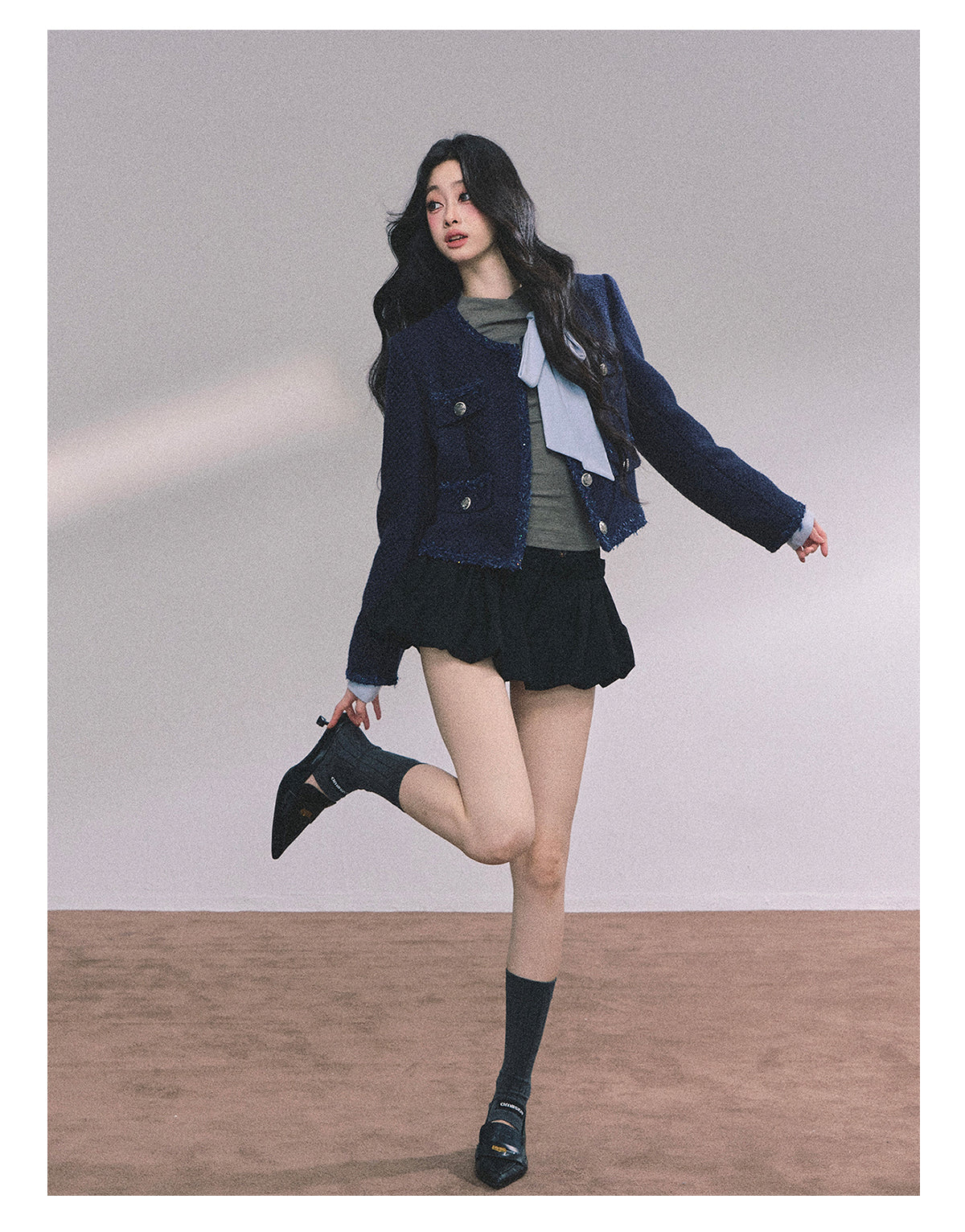 ShaoYeYan French Sweet Fragrance Island Loose Fit Tweed Jacket