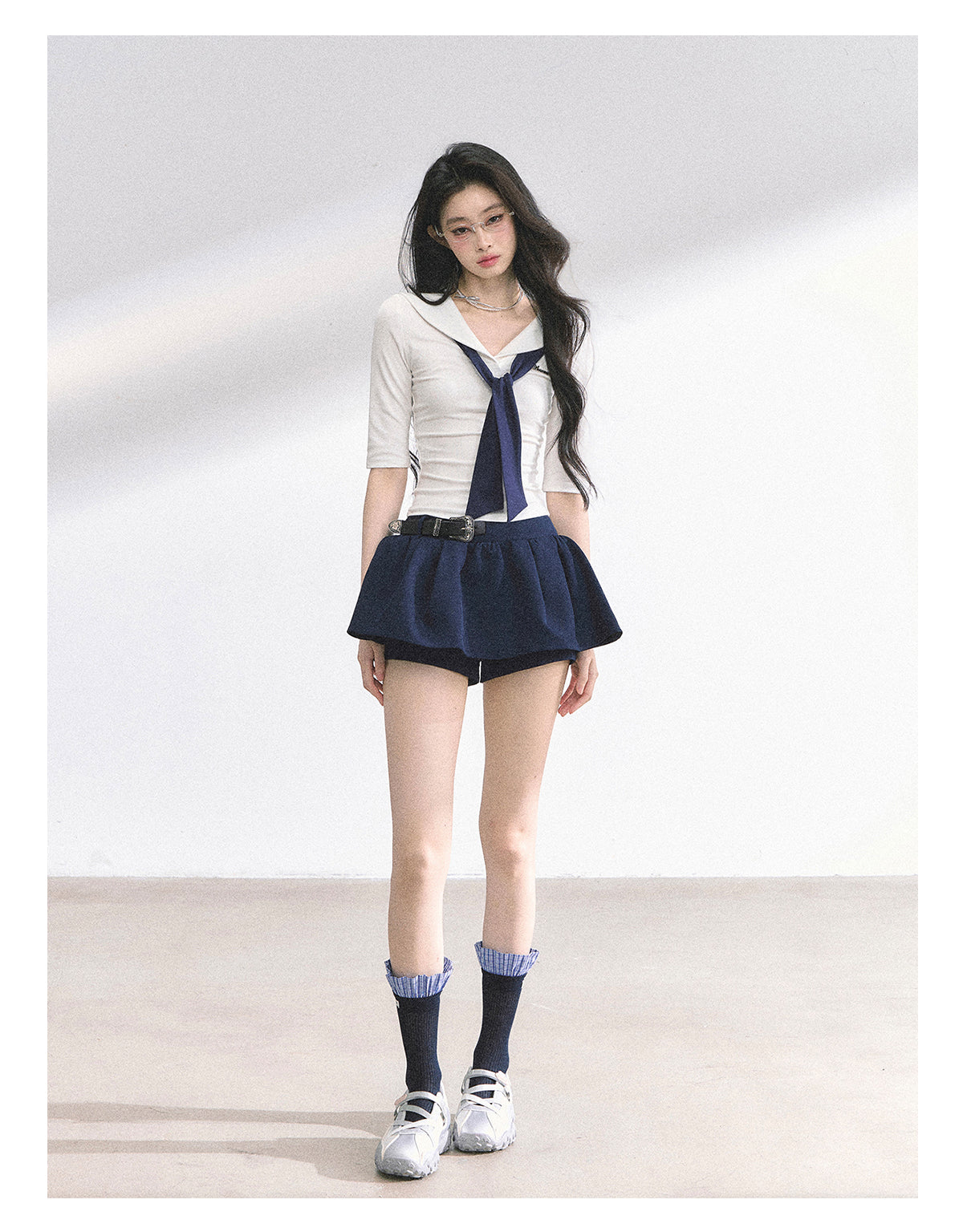 SHAOYEYAN American College Style Shirt (with non-detachable tie)