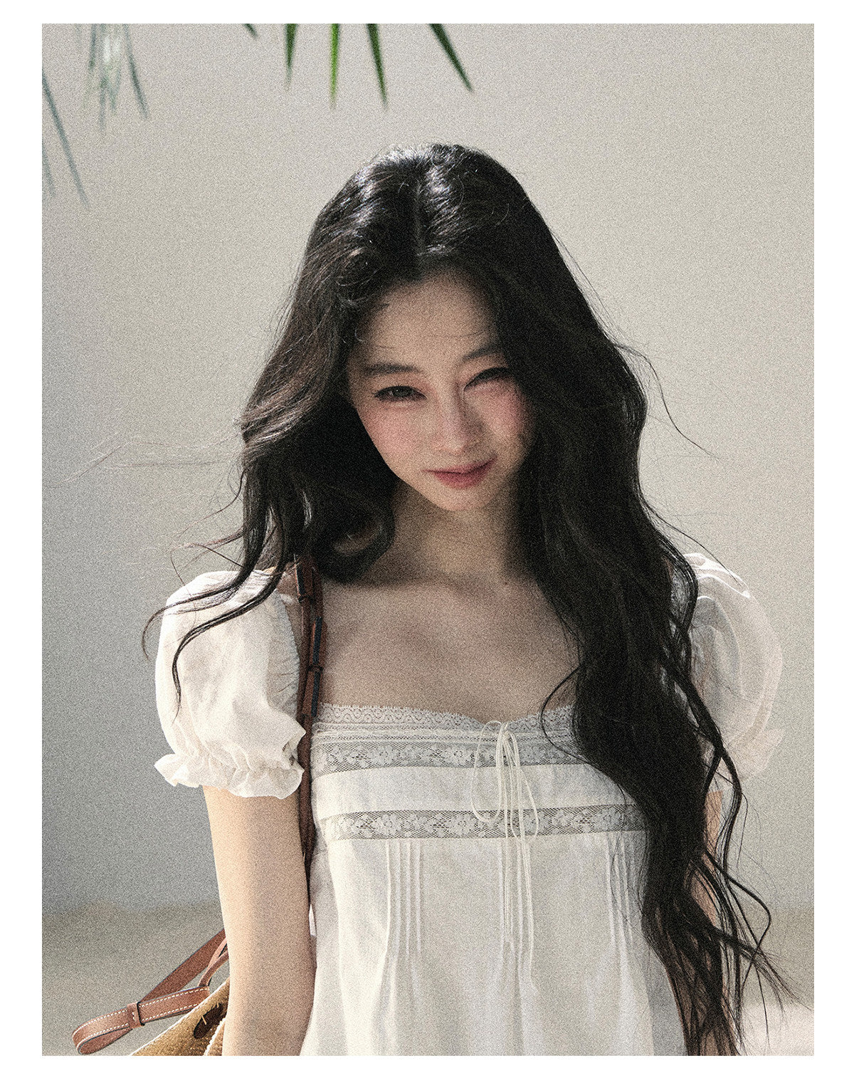 ShaoYeYan Aomalm Light as a Cloud French Bubble Sleeve Lace Dress