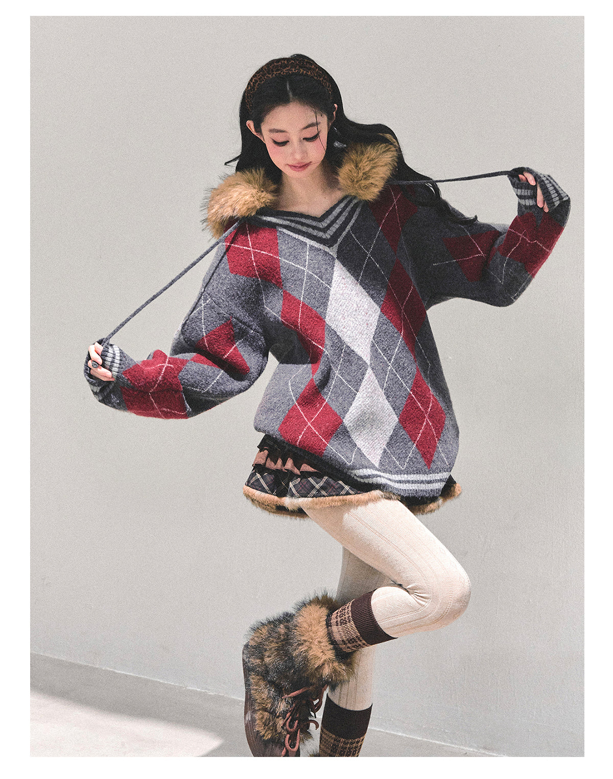 ShaoYeYan Winter Warmth American Academia Sweater