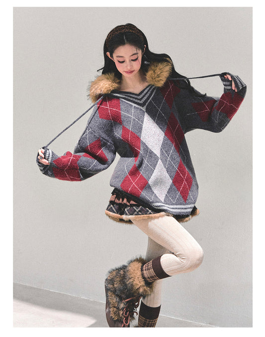 ShaoYeYan Winter Warmth American Academia Sweater