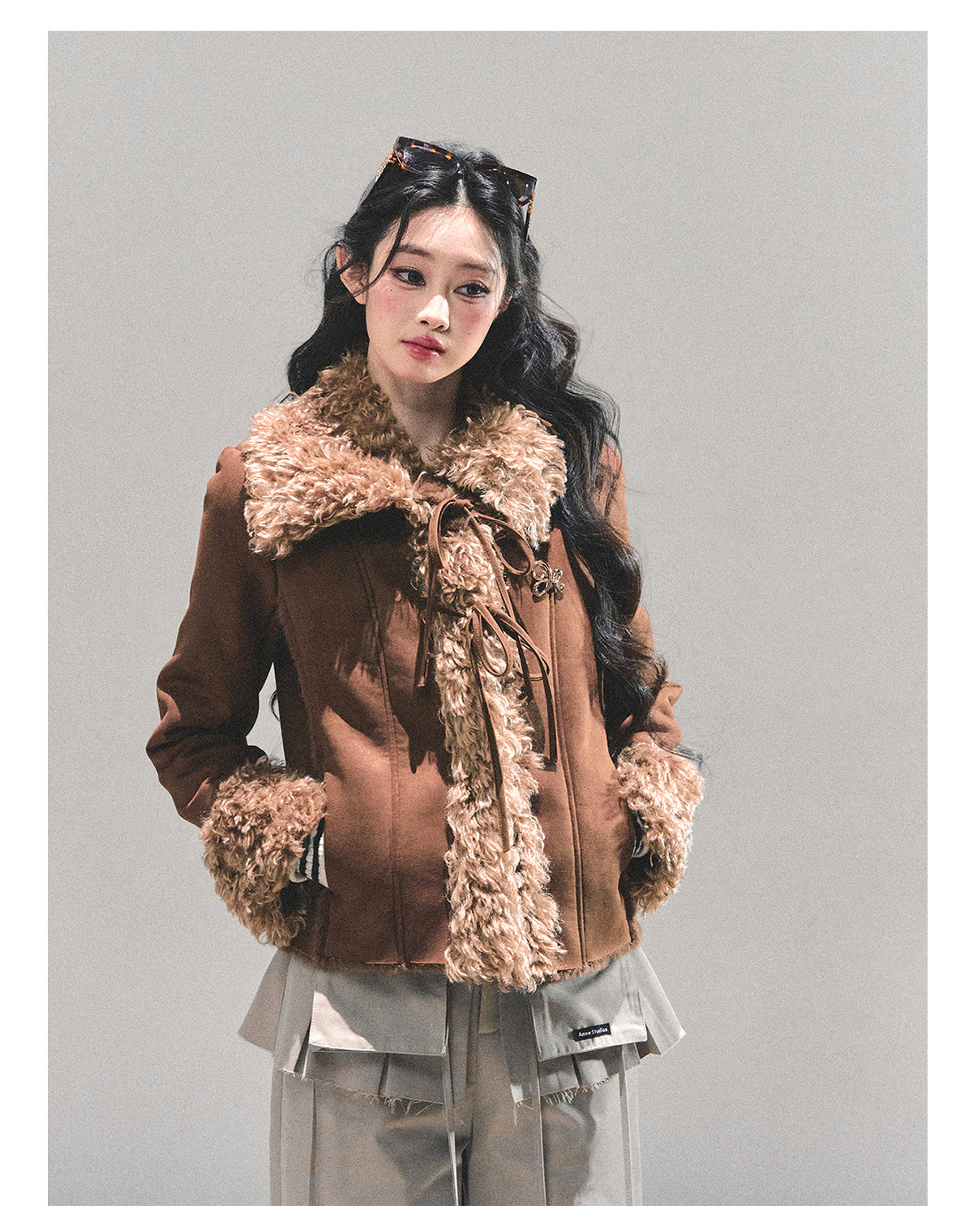 ShaoYeYan She Melts Into Winter Fur-Trimmed Coat