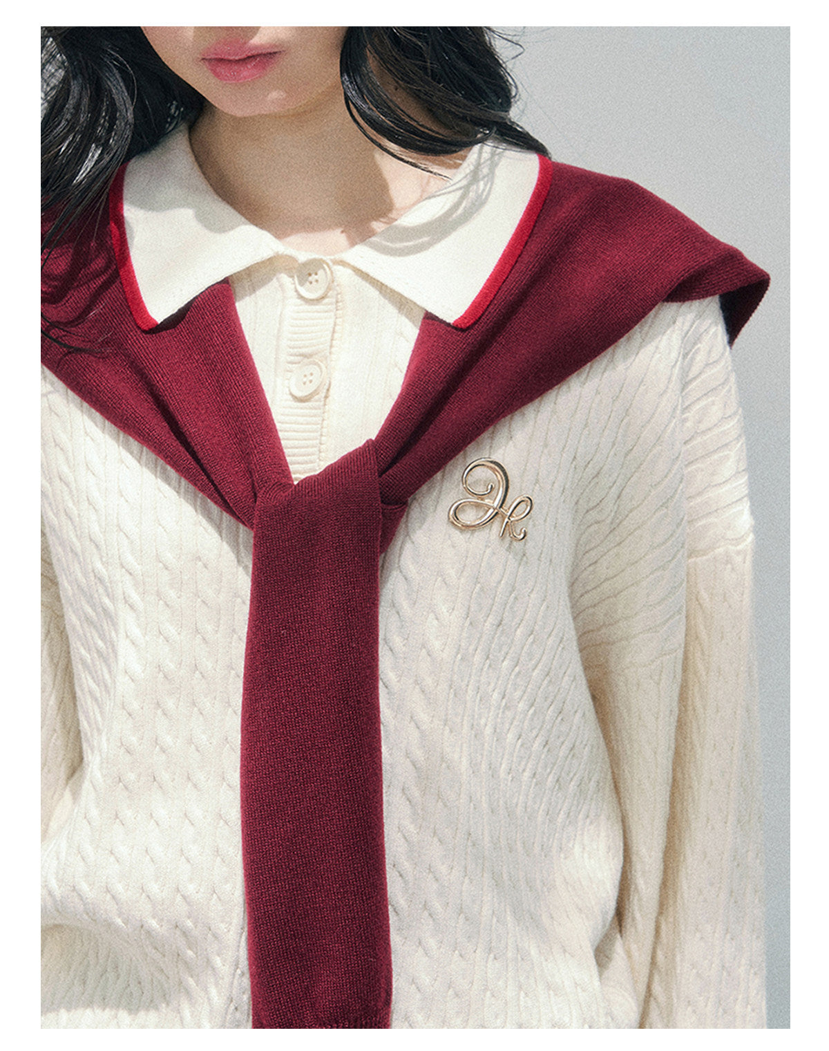 ShaoYeYan Aomalm Liz Senior Gentle Style Knit Set