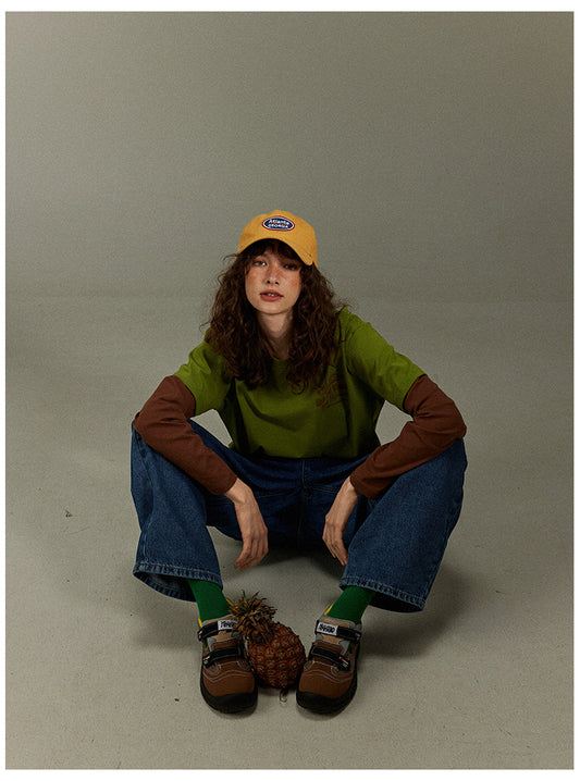 Lulugray Vintage Print Layered Tee