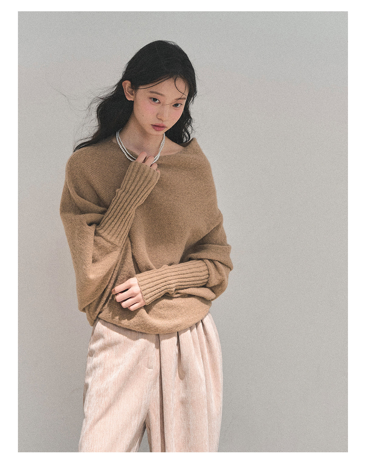ShaoYeYan Aomalm Minimalist French Soft Style Sweater