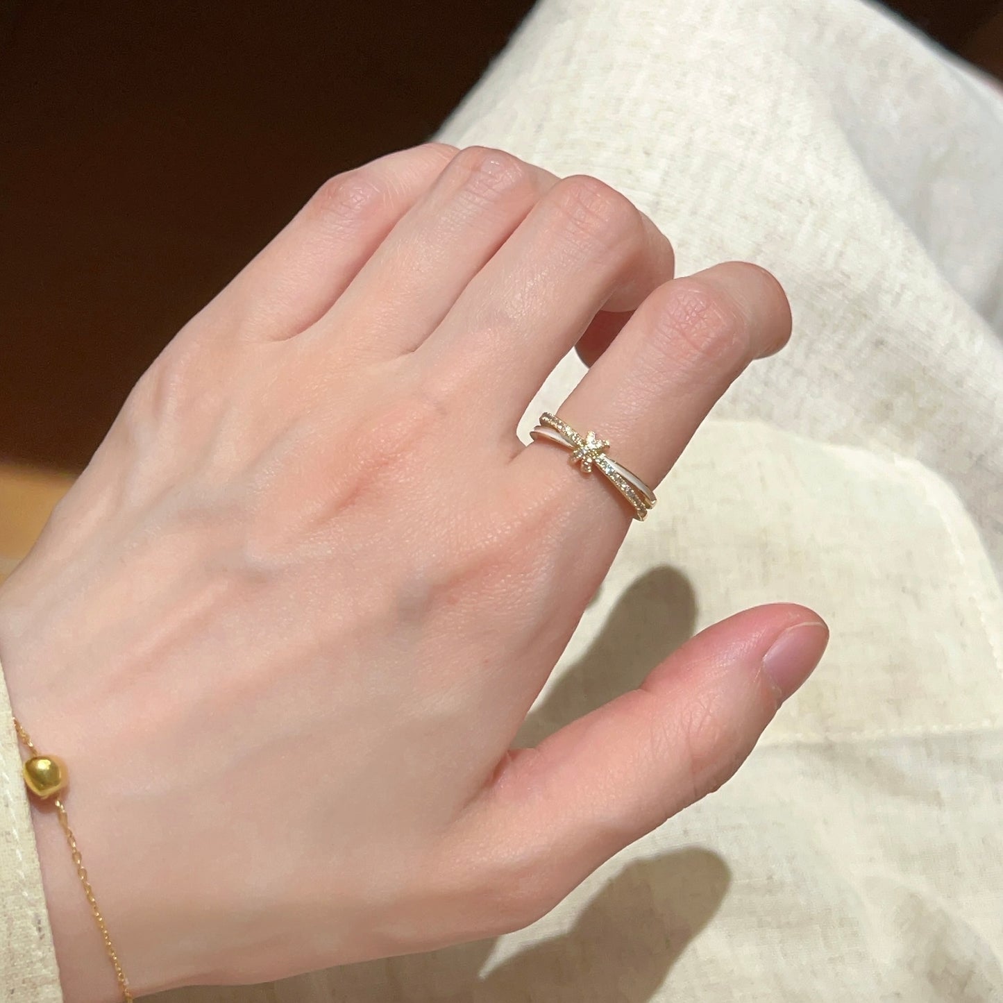 VIGVOG Minimalist Geometric Rings