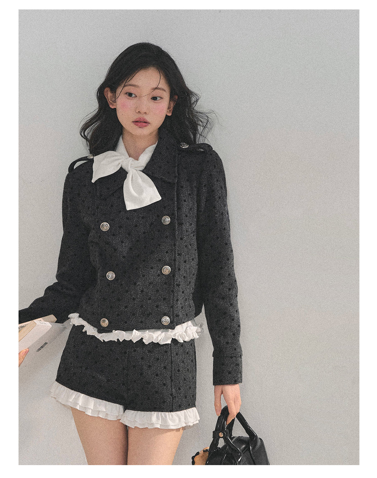 ShaoYeYan Memory Reef Wool Polka Dot Set