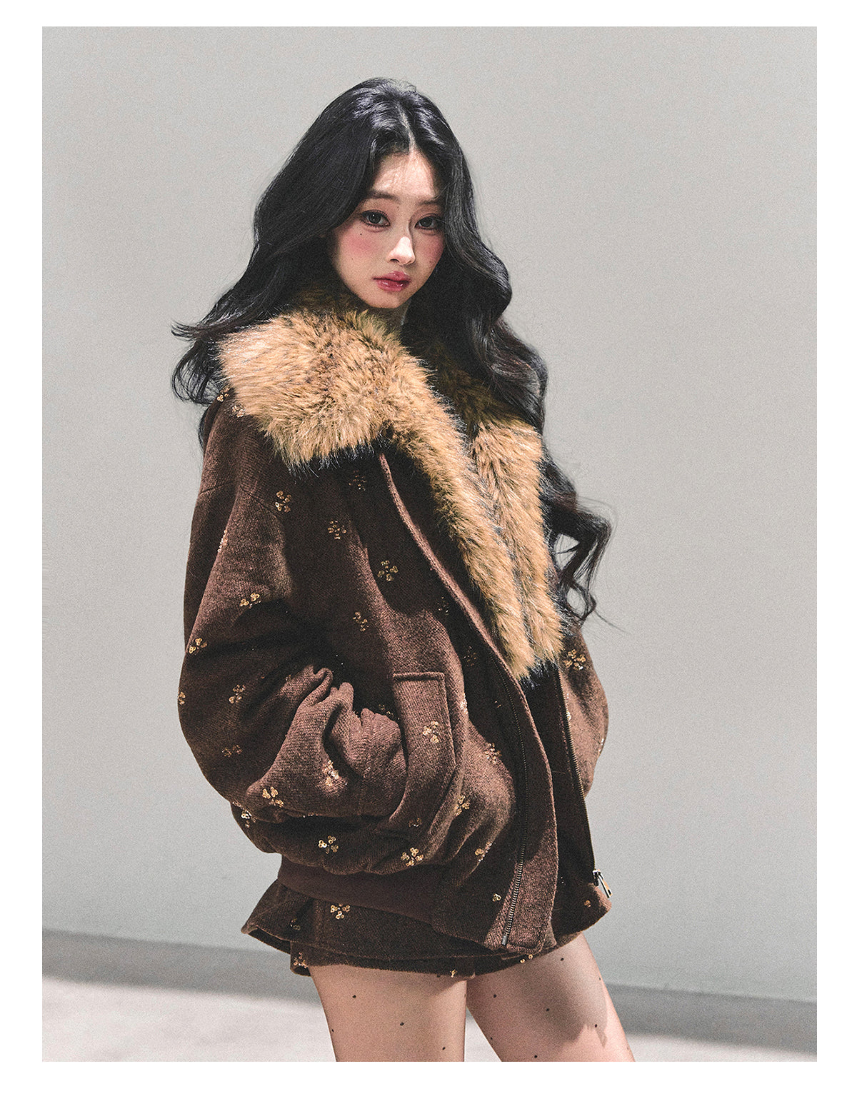 ShaoYeYan Snowfall Whispers Maillard Wool Set