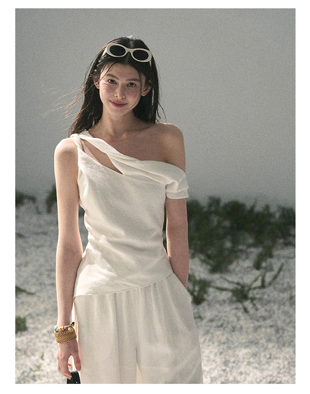 ShaoYeYan Aomalm Clouds Fall on Shoulder Minimalist Casual Set