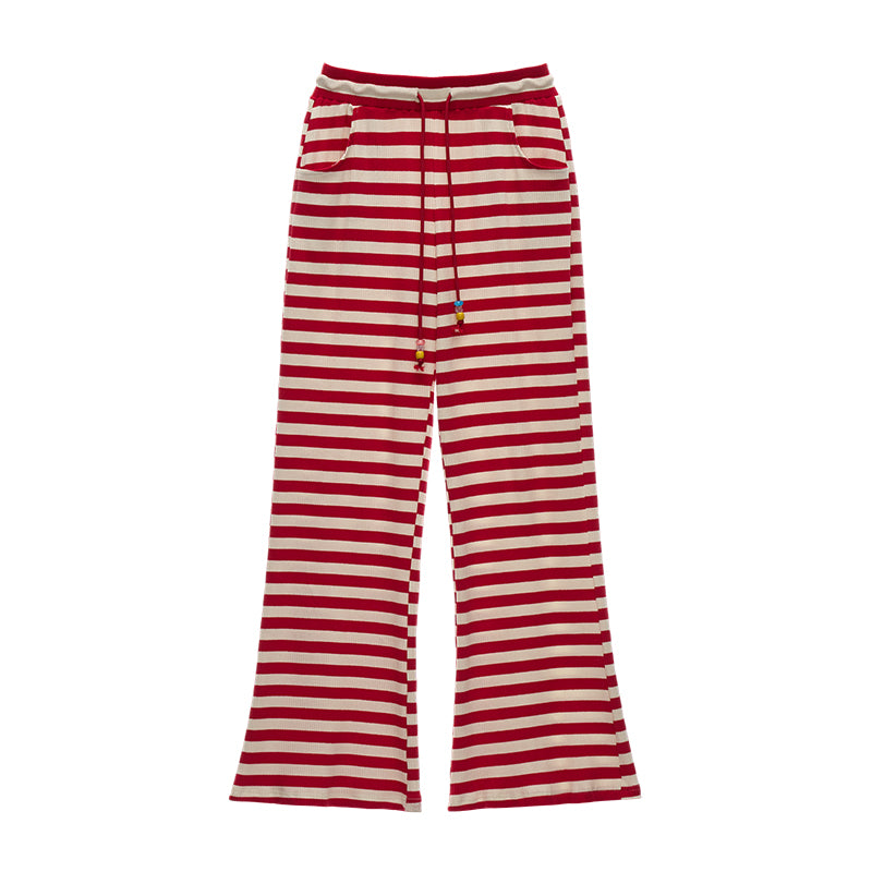 MAMC Red Flared Pants