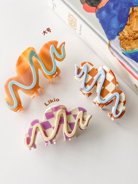 Likio Original Cream Cookie Hair Claw Clip