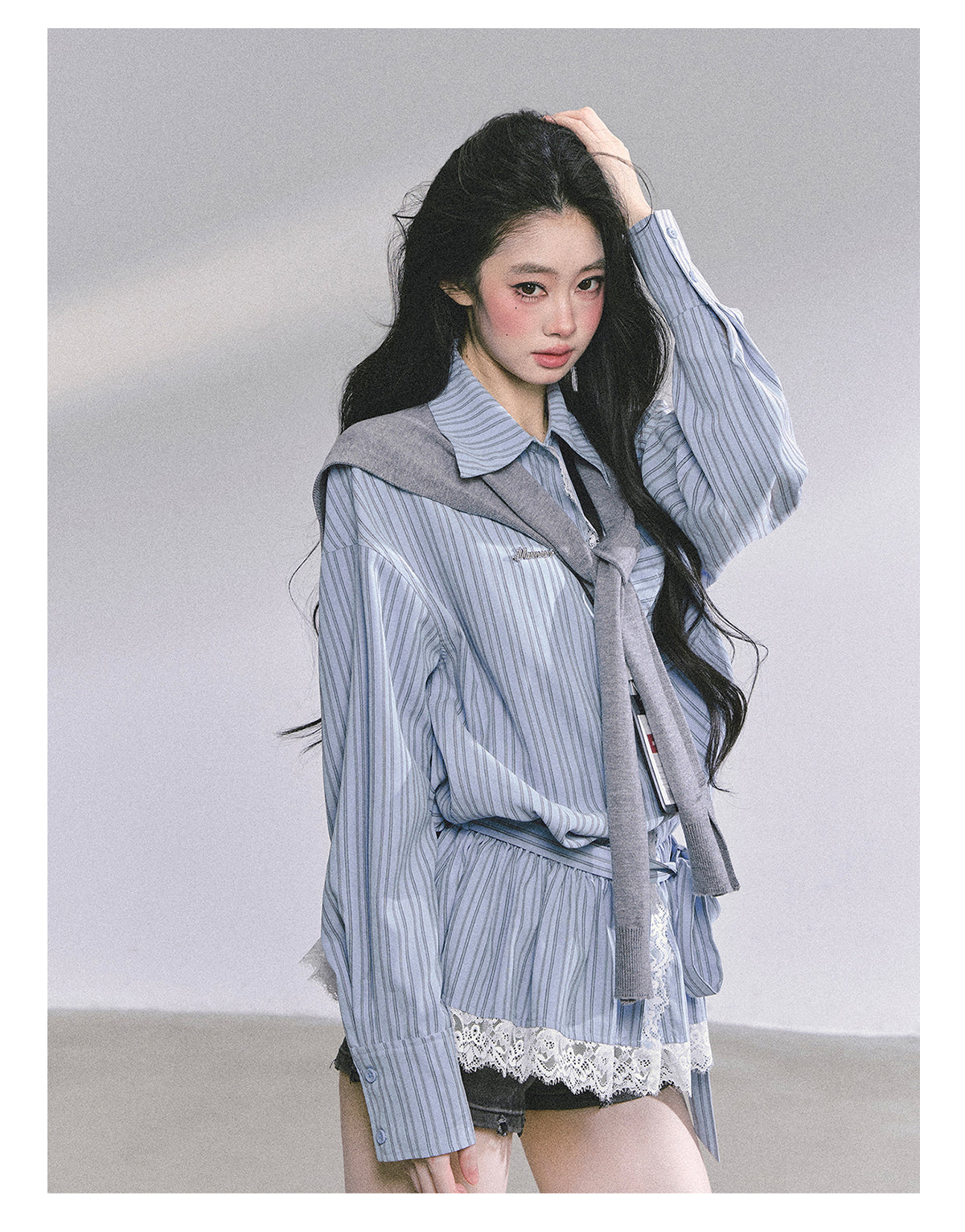 ShaoYeYan Chic Intellectual French Lace Blouse