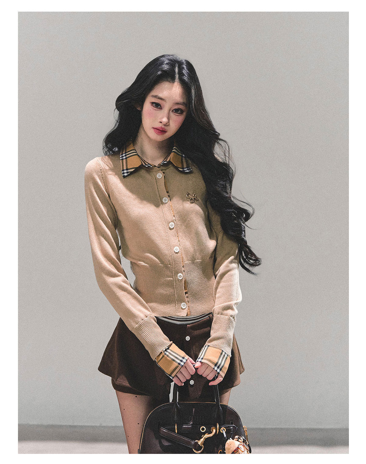 ShaoYeYan Unsent Letter Fake Two-Layer Knit T-Shirt