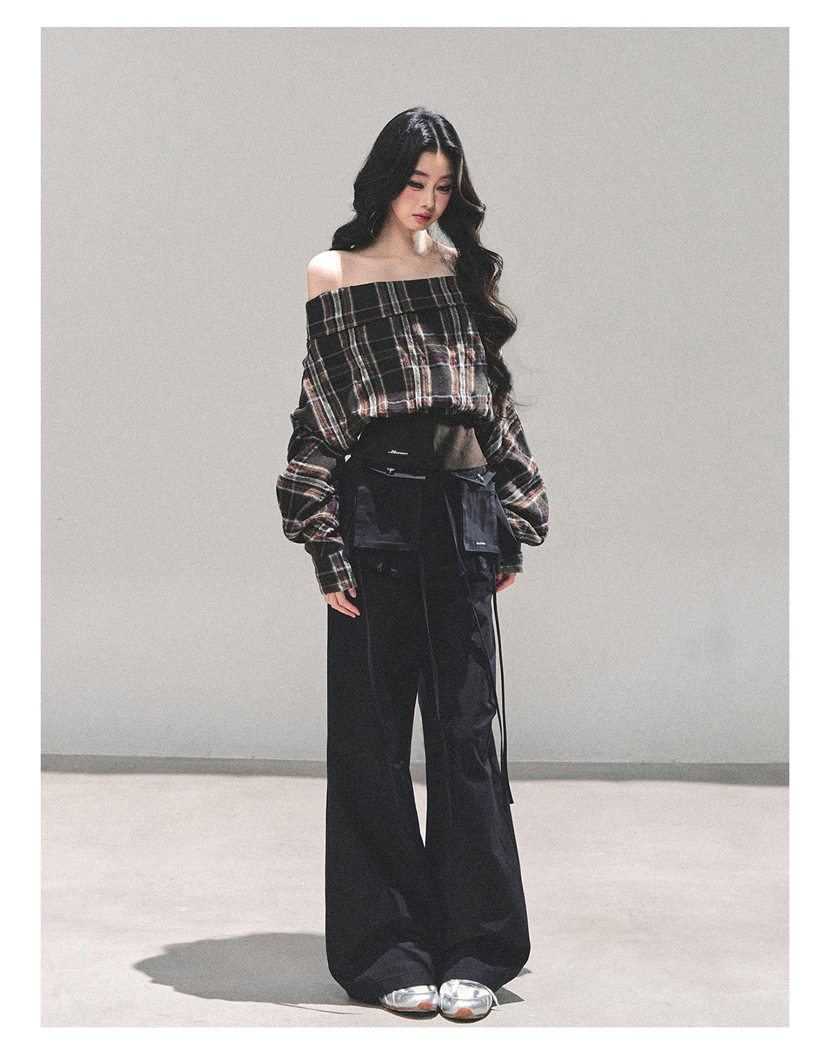 ShaoYeYan Forest Whisper Long Sleeve Striped Shirt