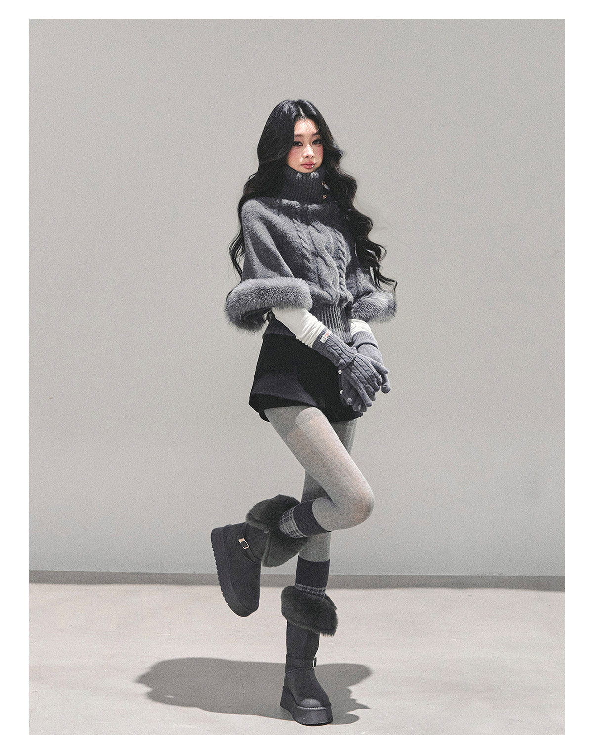 ShaoYeYan Only She Remains Awake Mohair Sweater