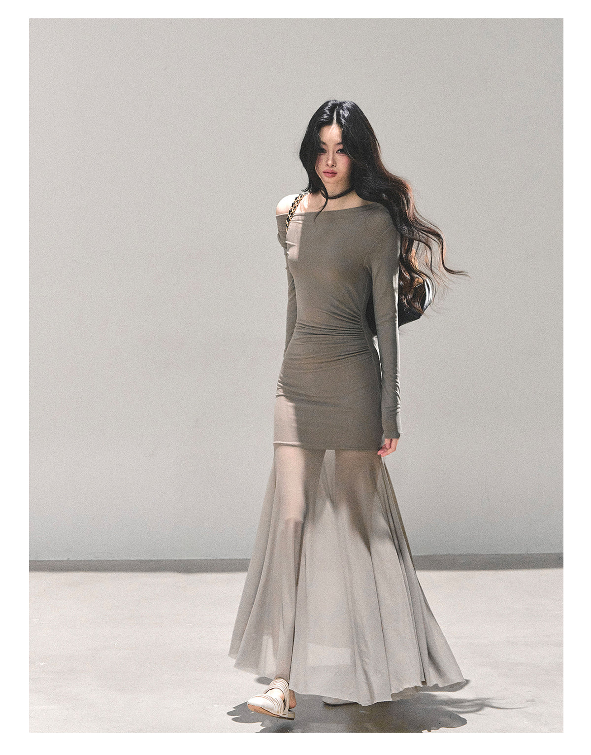 ShaoYeYan Slender Silhouette Cold Rich Girl Dress