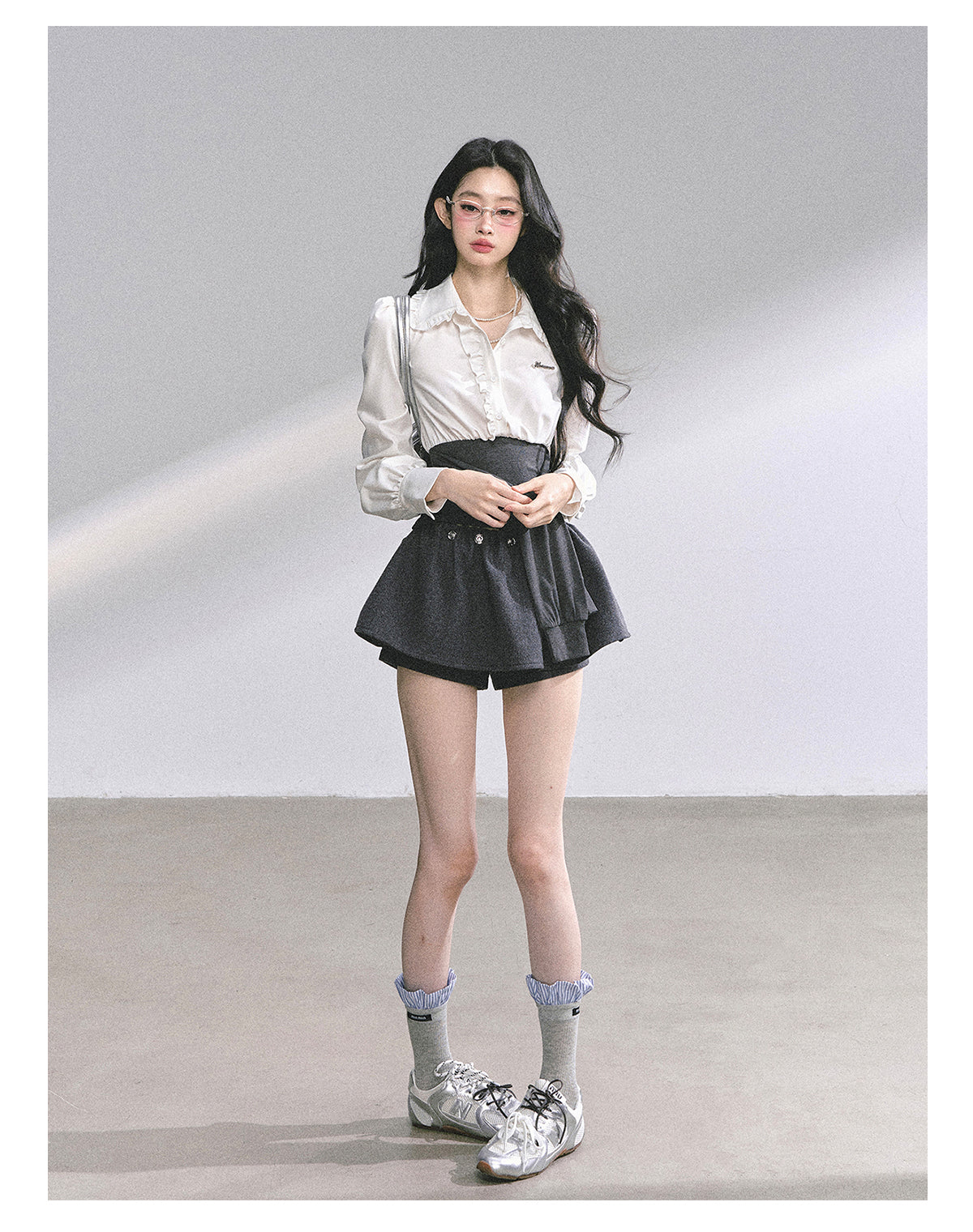 SHAOYEYAN French Inspired Ruffle Sleeve Blouse