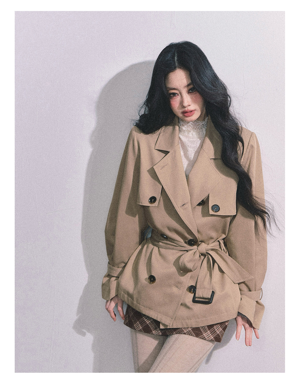 ShaoYeYan Herli Heiress Loose Fit Trench Coat