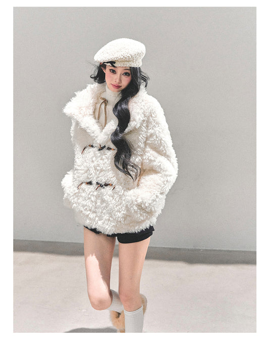 ShaoYeYan Soft Snow Lamb Fur Jacket