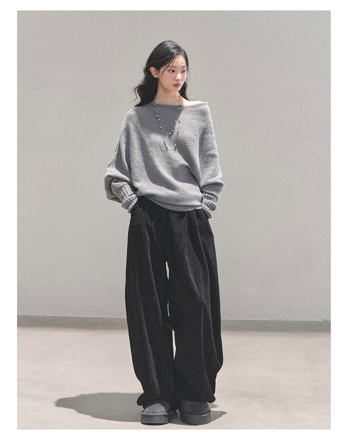 ShaoYeYan Aomalm Minimalist French Soft Style Sweater