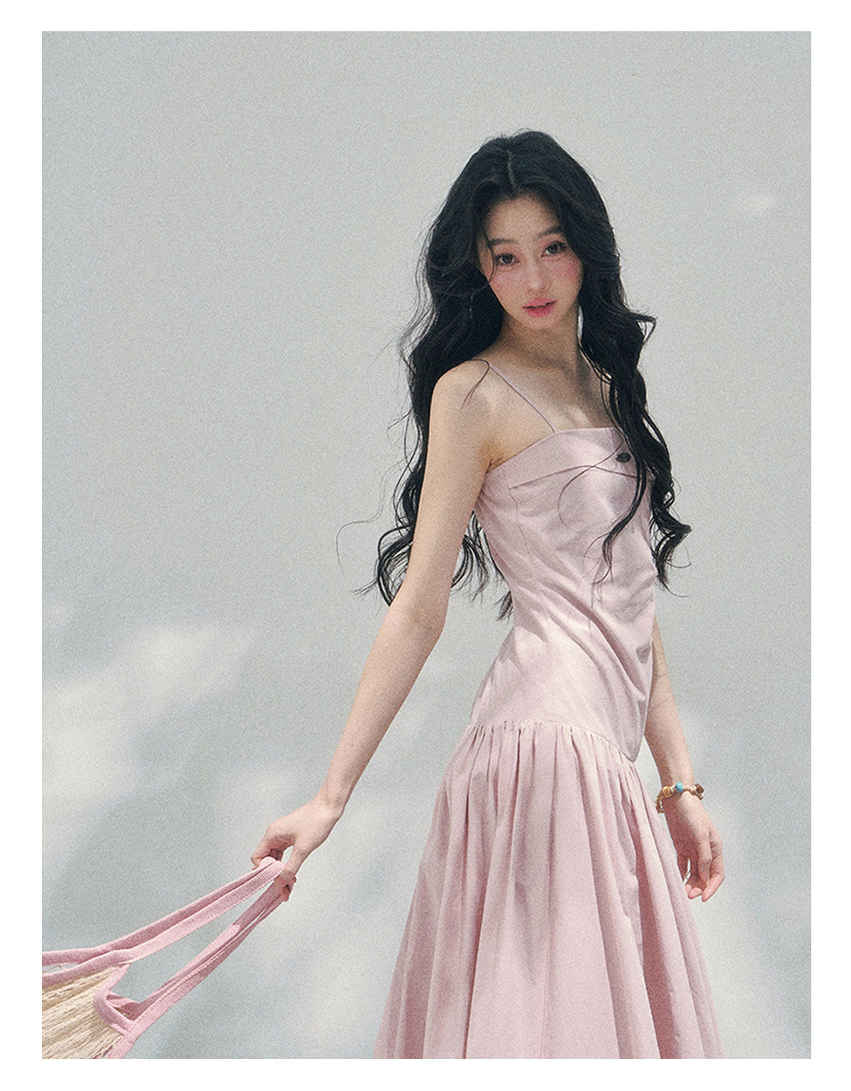 ShaoYeYan Aomalm She Passes Through Blooming Season Elegant Strap Dress