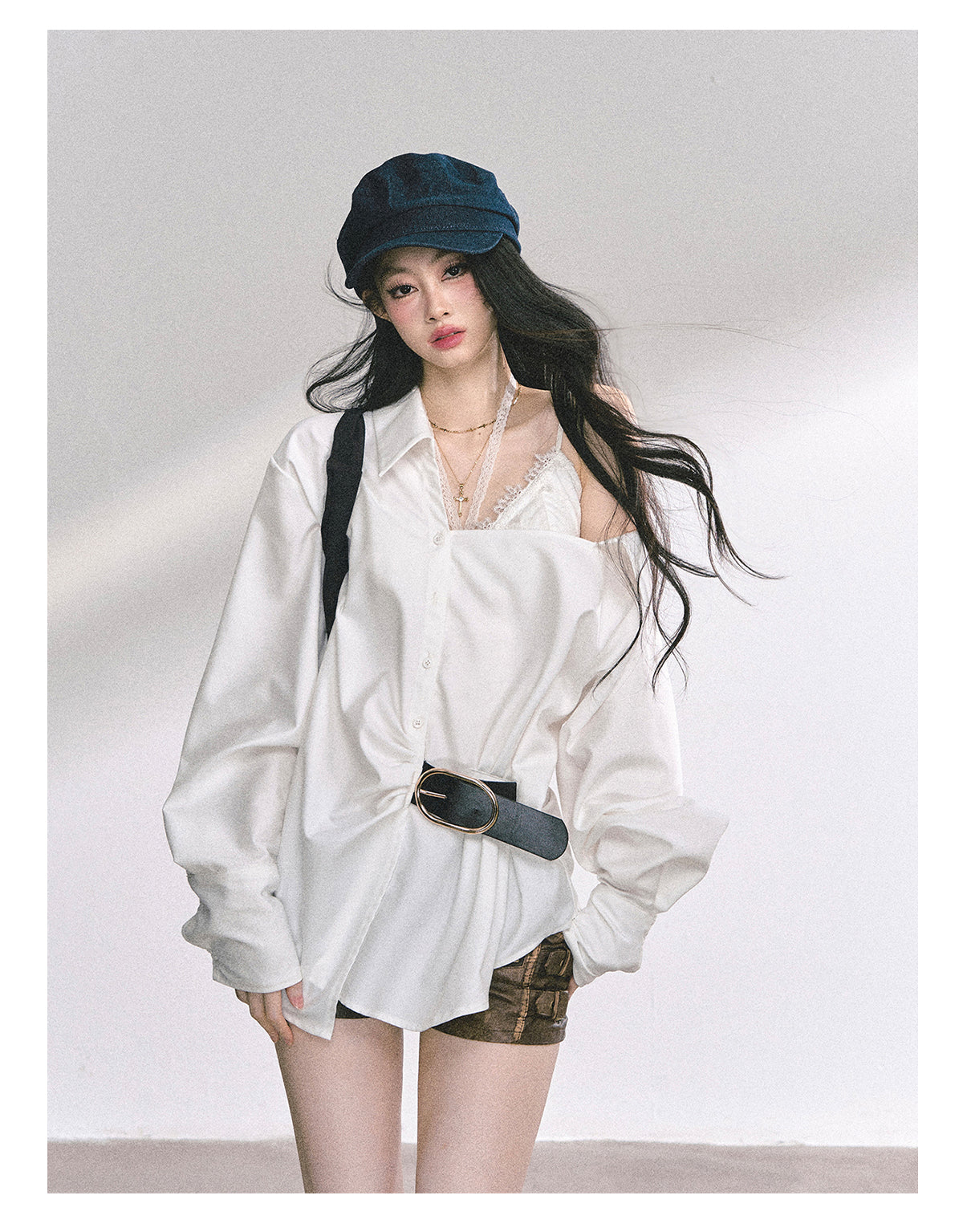 SHAOYEYAN French Off-Shoulder Sun Shirt