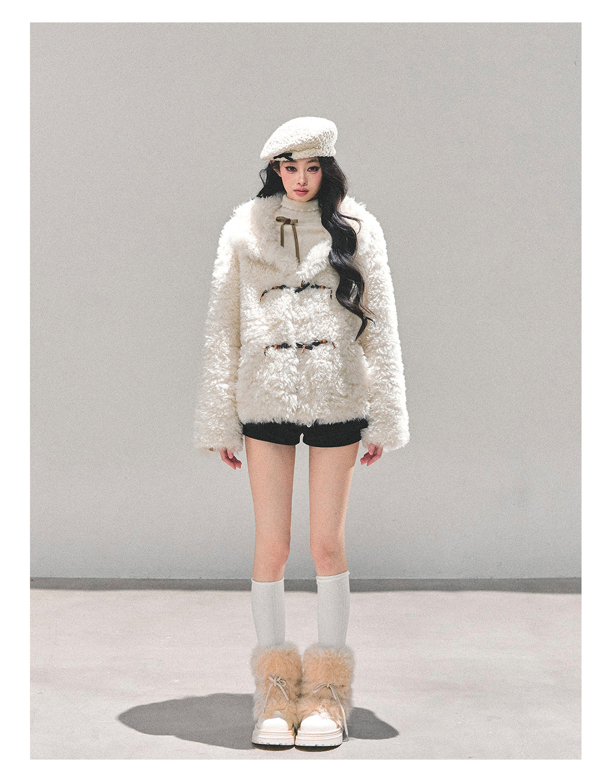 ShaoYeYan Soft Snow Lamb Fur Jacket