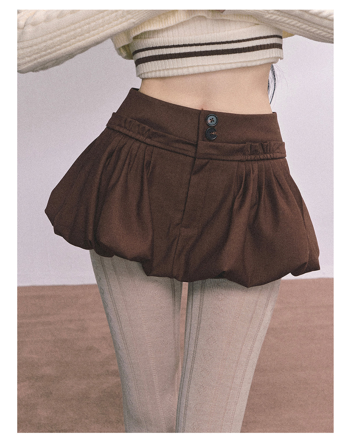 ShaoYeYan MIU Style Waltz American Slim-Fit Skirt