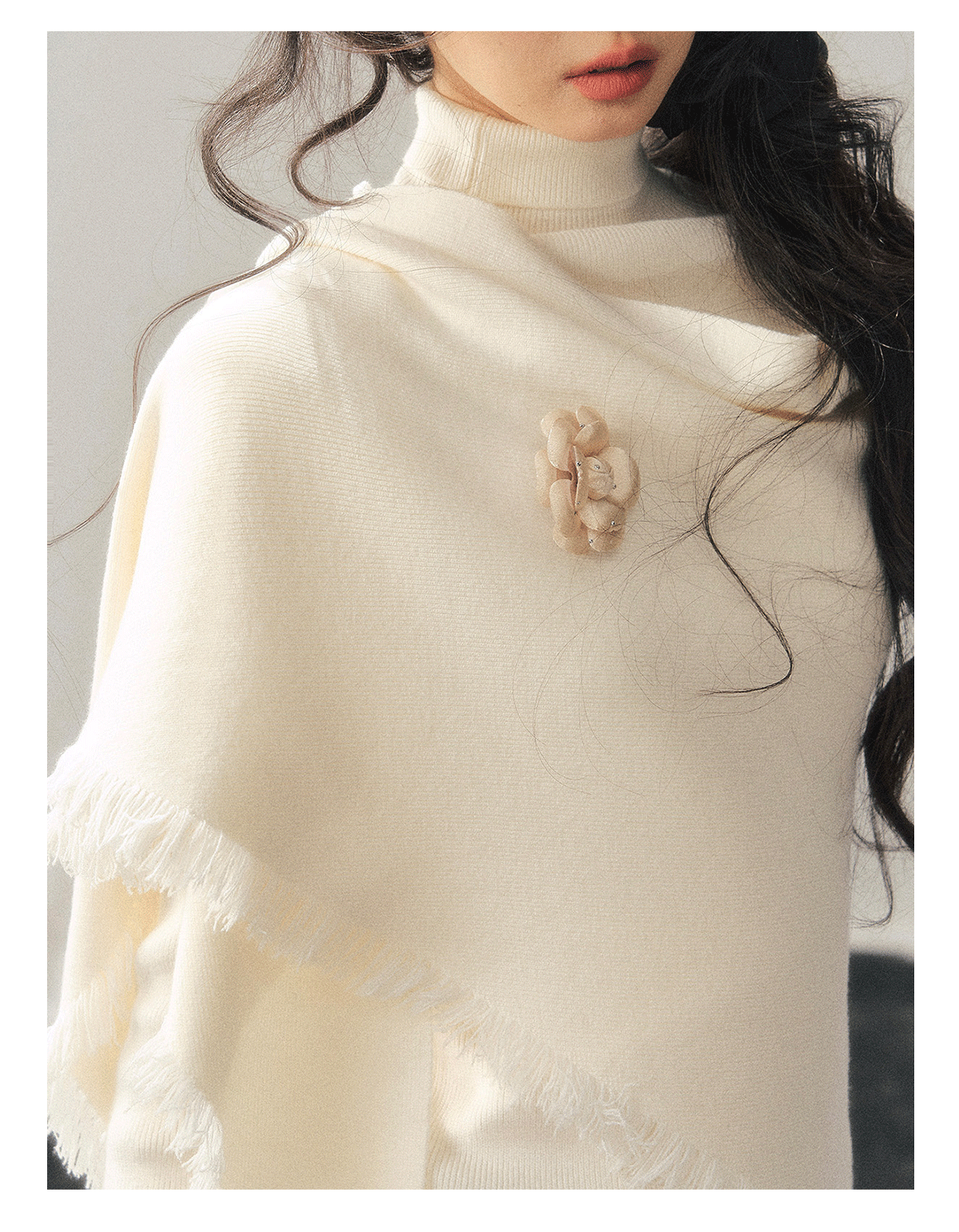 ShaoYeYan Aomalm Muted by Full Moon Sweater & Shawl Set