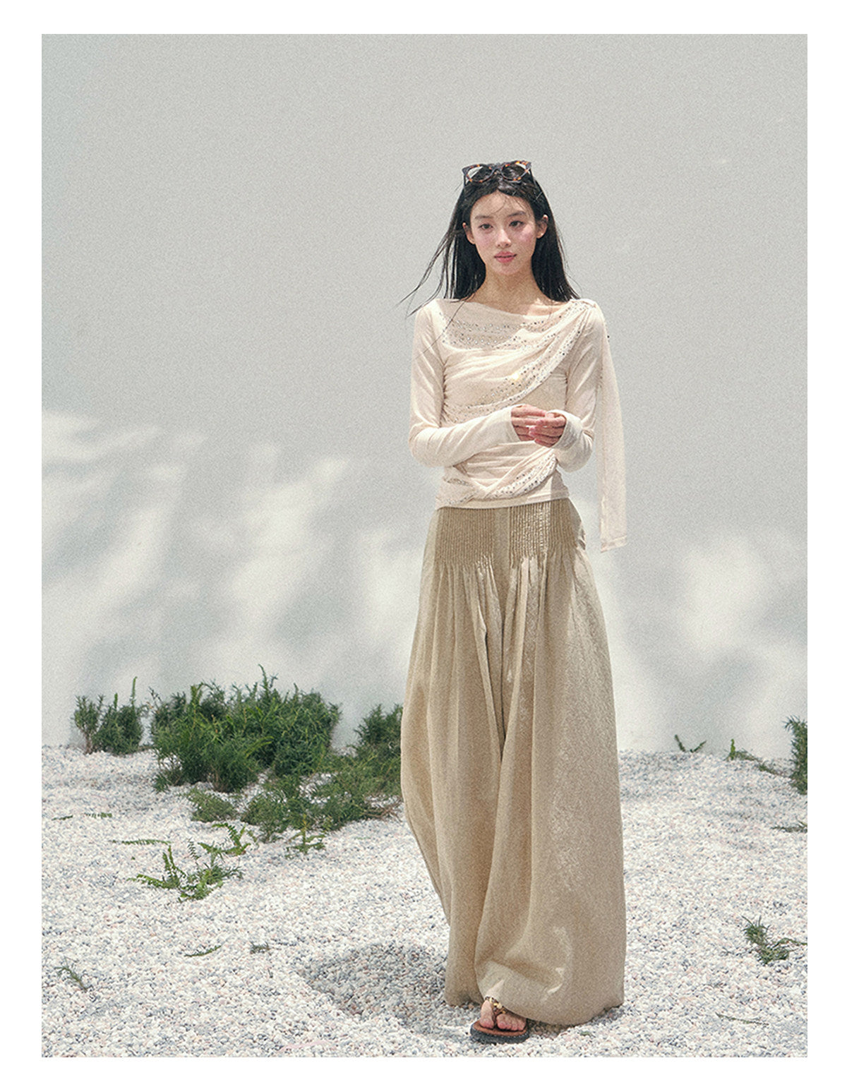 ShaoYeYan Aomalm She Kisses Frost Sheer Sparkle Set